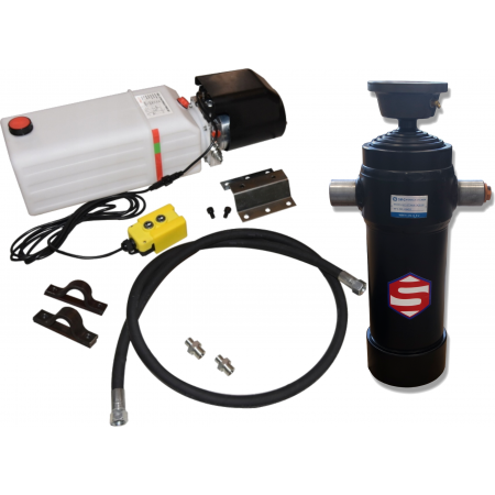 Zestaw Hydrauliczny WYWROTU NA TYŁ 4,6 m 1432 mm 12T KIPRA 12V + MOCOWANIA